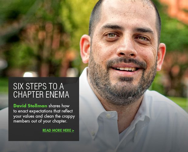 David Stollman blog article Six steps to a chapter enema