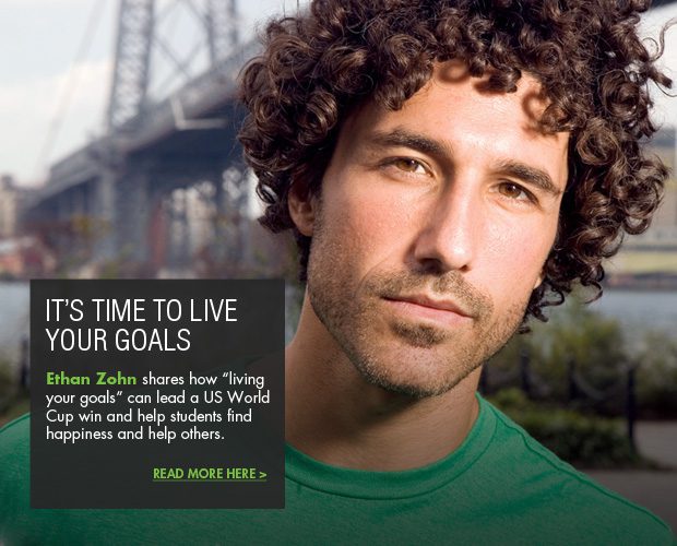 Ethan Zohn blog article It's time to live your goals